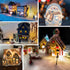 LED Accessory Cord with 3 LED Night Light Bulbs - White Cord with On/Off Switch Plugs - C7 led Bulb Warm White with Spare Fuse for Holiday Decorat...