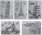 Painting Templates Drawing Stencils Plastic Creative Building Art Craft Reusable Stencils Lettering Aids for Kids Student DIY Scrapbook Notebook P...