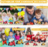 Kids Ride-On Motorcycle with Side Car - Eco-Friendly Straw Material, Push and Pull Toy for 1-3 Year Olds, Mini Cute Motorcycle Toys for Kids 3-5...