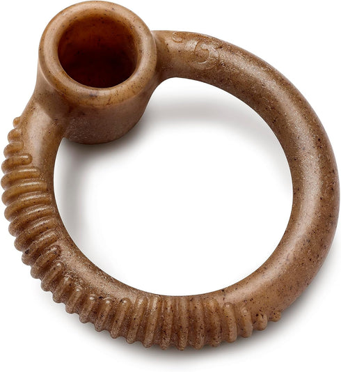 Benebone Ring Durable Dog Chew Toy for Aggressive Chewers, Real Bacon, Made in USA, Large...