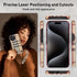 for iPhone15 Pro Case with Cutouts, Fits iPhone15 Pro(6.1"), iPhone 15 Pro Leather Case, with Wrist Strap + Camera Lens Protectors,iphone15 Pro ca...