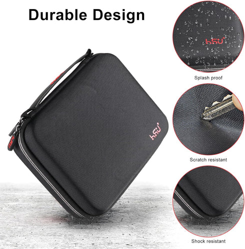 HSU Middle Protective Carrying Case for GoPro Hero 12, 11, 10, 9, 8, Hero 7 Black, Hero 6,5, 4 Black and Accessories, Compact and Safe Action Came...