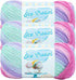(3 Pack) Lion Brand Yarn Ice Cream Baby Yarn, Ube......