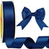 Double Face Navy Blue Satin Ribbon 7/8 inch X 25 Yards Polyester Navy Blue Ribbon for Gift Wrapping Very Suitable for Weddings Party Invitation De...