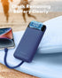 Portable Charger with Built in Cables, Portable Charger with Cords Wires Slim 10000mAh Travel Essentials Battery Pack 6 Outputs 3A High Speed Powe...