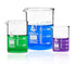 EISCO Premium 3pc Glass Beakers Set, 50mL, 100mL, 250mL - Low Form Lab Beakers - Borosilicate 3.3 Glass - Packaged in Thick, Custom-Fit Foam Inser...