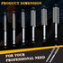 12 Pieces Bore Brush for Drill Wire Bore Brush Set Wire Cleaning Brush Set Stainless Steel Cleaning Brush for Power Drill Impact Driver (Stainless...