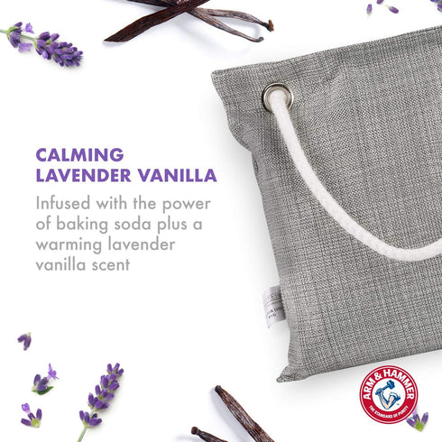 Arm & Hammer for Pets Air Care Calming Bamboo Charcoal Air Purifying Bag in Lavender Vanilla Scent | 17.6 oz Odor Absorbing Charcoal Bag | Easy Pe...