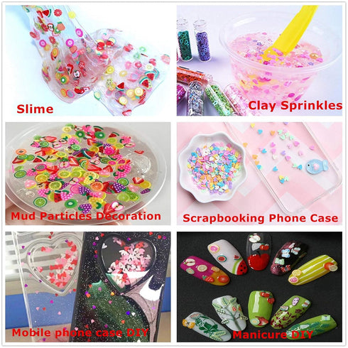 100g Resin Flatbacks Slime accessories Clay Sprinkles decoration For Slime Charms Filler DIY Slime Supplies Fake Candy chocolate Cake Dessert Mud ...