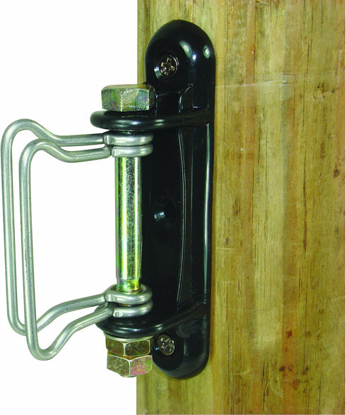 Field Guardian Wood Post Polytape Corner/End Insulator, 2-Inch, Black...