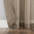 No. 918 Erica Crushed Sheer Voile Rod Pocket Curtain Panel, 51" x 84", Taupe...