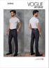 Vogue Men's Jeans Sewing Pattern Kit, Design Code V1915, Sizes 34-36-38-40...