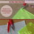 Madam Sew Seam Allowance Ruler and Magnetic Seam Guide for Sewing Machine | Perforated Seam Gauge for Perfect 1/8” to 2” Straight Line Hems | Incl...