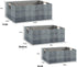 Fabric Storage Bin Box Collapsible Cotton Linen Storage Cube with Wooden Handles Rectangular Decorative Home Organizer Clothes Blanket Basket– Dar...