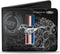 Buckle-Down Men's PU Bifold Wallet-Mustang Tri-Bar Stripe/GT Motor Blueprint, Multicolor, 4.0" x 3.5"...