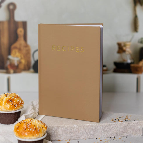 ZICOTO Aesthetic Blank Recipe Book with Waterproof Cover - The Perfect Recipe Notebook To Write In Your Own Recipes - Simplified Blank Cookbook to...