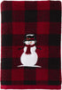 SKL Home Christmas/Gift Woodland Winter Snowman Bath Towel, Red...