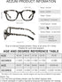 AEZUNI 6.0 Designer Reading Glasses Women Strong Reader 600 for Lady(1.0 1.25 1.5 1.75 2.0 2.25 2.5 2.75 3.0 3.5 4.0 5.0 6.0)...