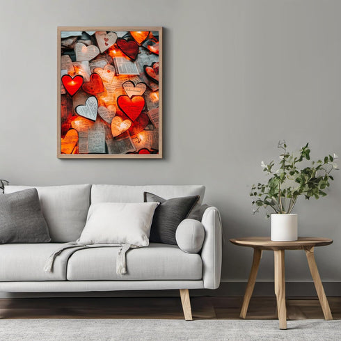 Posterizer 1 pcs-Valentine’s Day vision board cute poster -2-Romantic Art-Holiday Poster Collection-Gift for Couples boyfriend girlfriend Husband ...