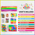 WAU CRAFTS Arts and Crafts Supplies for Kids - 1750 pcs Crafting for School Kindergarten Homeschool - Supplies Set for Kids Craft Art - Supply Kit...