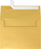 LUXPaper A7 Invitation Envelopes | Peel & Press | 5 1/4" x 7 1/4" | Gold Metallic | 80lb. Text | 50 Qty...