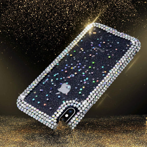 Bonitec Jesiya for iPhone 11 Pro Case 3D Glitter Sparkle Bling Case Luxury Shiny Crystal Rhinestone Diamond Bumper Clear Protective Case Cover Cle...