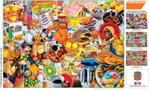 Masterpieces 1000 Piece Jigsaw Puzzle - Retro Flashback Breakfast Eats Morning Food Cereal - 19.25"x26.75" - Fun for All Ages...