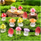 24pcs Mini Mushrooms Cute Resin Tiny Mushrooms Statue Fake Miniature Mushroom Figurines for Fairy Garden Terrarium Accessories Decor Micro Landsca...