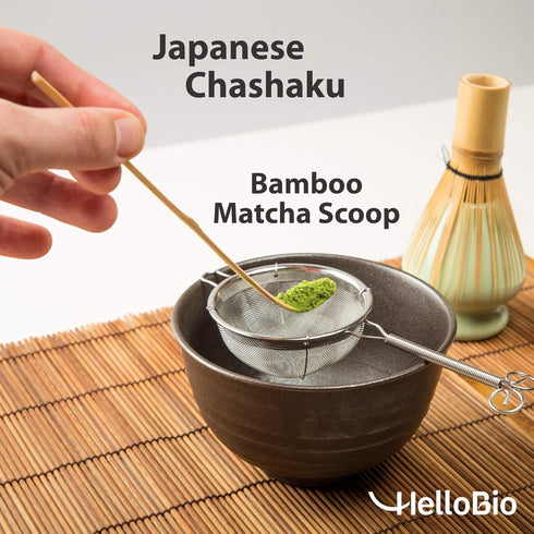 Japanese Chashaku | 2 pcs x Bamboo Matcha Scoop for measuring Matcha green tea powder | Spoon for traditional tea ceremony...