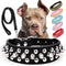 Dog Collars for Medium Dogs with Leash, Epesiri Spiked Dog Collar for Large Dogs, Dog Collar, Studded Rivet Pit Bull Leather Dog Collar Durable Ca...