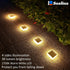Solar Deck Lights Solar Powered,Solar Stair Lights Outdoor Waterproof,Solar Step Lights Auto ON/Off,Solar Lights Stick on Garden,Patio,Concrete Pa...