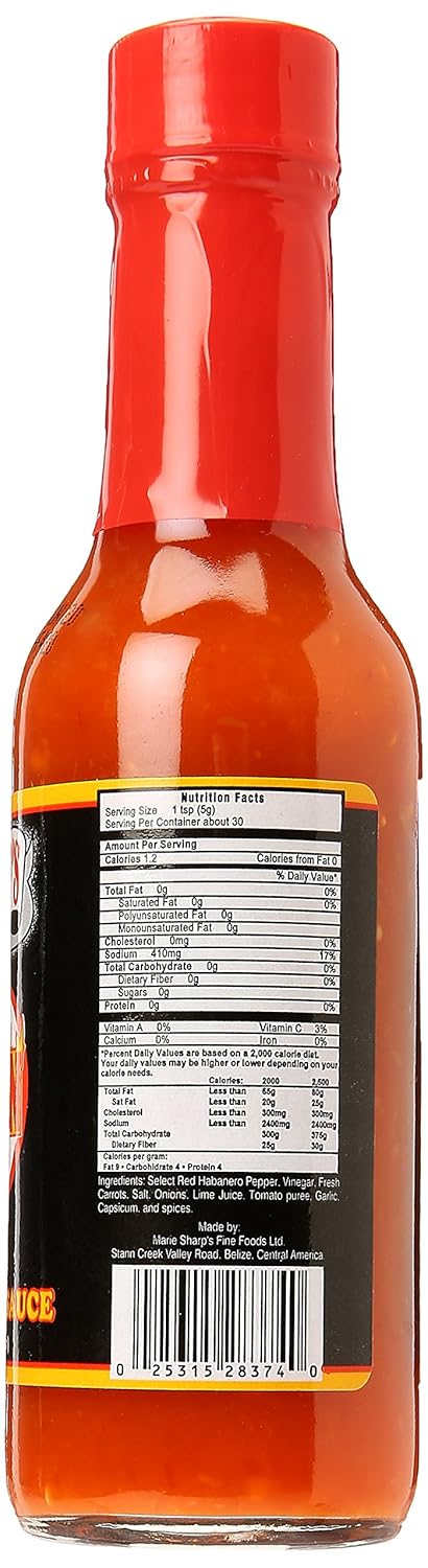 Marie Sharp's Belizean Heat Habanero Pepper Hot Sauce...