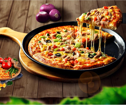 13inch Nonstick Pizza Pan?Carbon Steel Baking Oven Pizza Tray Pie Pans...