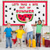 50 Pcs Summer Watermelon Bulletin Board Decoration Let's Take A Bite Out of Summer Bulletin Board Cutout Fruit Watermelon Bulletin Board Border fo...