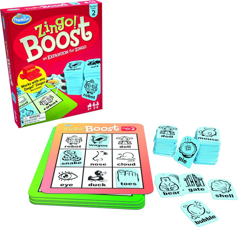 ThinkFun Zingo! Booster Pack #2 - Expansion Pack for Popular Zingo! Game | Designed for Kids Ages 4 and Up | Brain-Stimulating Word Puzzle Game | ...