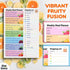 Zoe Deco Weekly Meal Planner (Fruit, 7 x 10”), Magnetic Notepad for Refrigerator, Weekly Menu Planning Pad for Family, 52 Easy Tear-Off Sheets for...