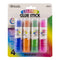 BAZIC Washable Colored Glue Stick 8g/0.28 Oz, All Purpose Acid Glue Sticks for Kids Photos Paper Kids at School Home Office (4/Pack), 1-Pack...