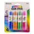 BAZIC Washable Colored Glue Stick 8g/0.28 Oz, All Purpose Acid Glue Sticks for Kids Photos Paper Kids at School Home Office (4/Pack), 1-Pack...
