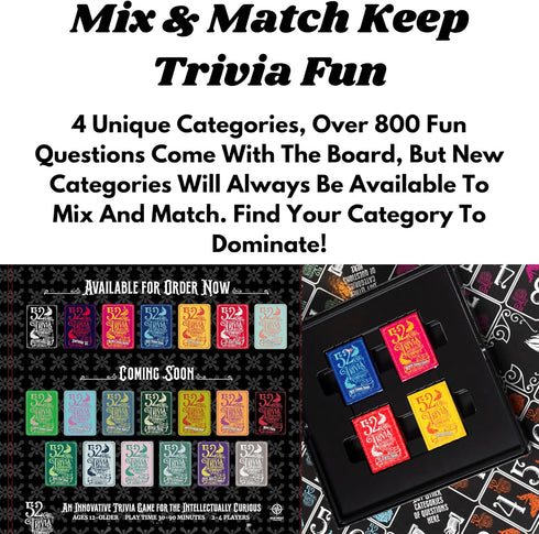 Hard Rock & Hair Band Trivia, Trivia Games for Adults, 80's Rock Music Trivia, Monsters of Rock Trivia, Travel Trivia Card Game, Music Trivia Card...