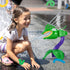 Dazmers Dragon Head Kids Sprinklers for Outside - Fun Water Jets Toy for Lawn or Garden - Water Sprinkler Toy for Large Areas - Backyard Activitie...