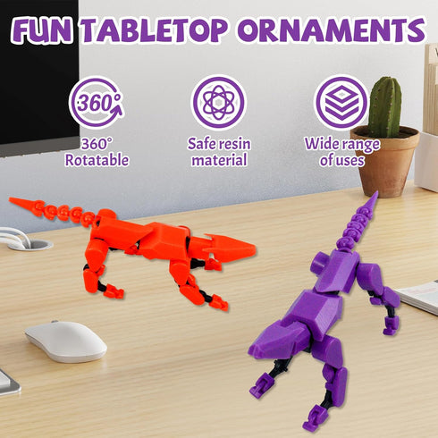 (Assembly Completed) T13 Action Figure Set, Robot Dog Action Figure 3D Printed robo Dog, Multi-Joint Movable Robot Dog, Dummy Dog Gift for Collect...