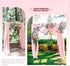 Wedding Arch Draping Fabric,1 Panel 28" x20ft Pink Wedding Arch Drapes for Ceremony Chiffon Fabric Drapes Arbor Drapery Wedding Arch Decorations f...