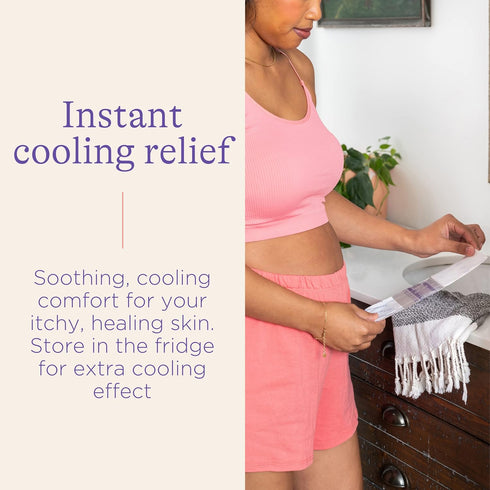 Lansinoh C-Section Recovery Pads, Postpartum C Section Essentials, 4 Sterilized Pads Provide Cooling Relief to Scar Area, C Section Recovery Must ...