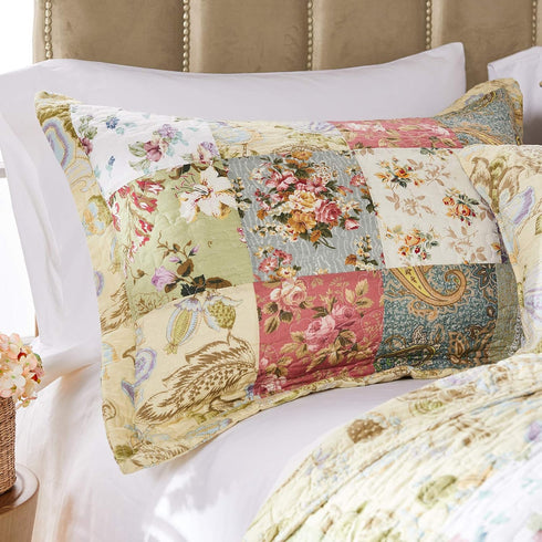 Greenland Home Fashions Blooming Prairie Sham-Multi, Standard 20x26-inch, Multicolor...