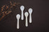 DUEBEL Caviar Spoons Set, 3.15 Inch White Mother of Pearl Roe Spoons for Caviar, Egg, Coffee Serving (White, 8cm x 2.3cm) (6)...
