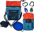 Jalousie Dog Training Pouch with Training Clicker and Water Bowl - 5 Ways to Wear - Carry Toys, Treats for Positive Reinforcement - Built-in Poop ...