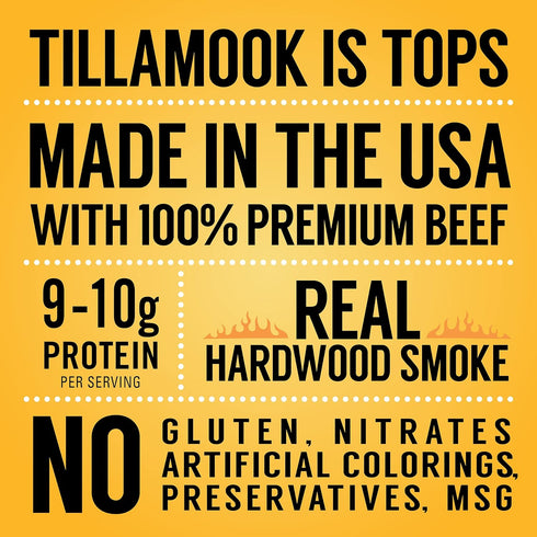 Tillamook Country Smoker Real Hardwood Smoked Beef Jerky, Teriyaki, 2.5 Ounce...