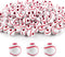 AUEAR, 100 Pack Baseball Beads 12mm for Sport Jewelry Making Necklace Bracelet Craft Decoration Accessories...