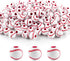 AUEAR, 100 Pack Baseball Beads 12mm for Sport Jewelry Making Necklace Bracelet Craft Decoration Accessories...