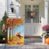 Louise Maelys Fall Welcome Garden Flag 12x18 Double Sided, Small Burlap Autumn Golden Retriever Dog Garden Flag Maple Leaves Fall Thanksgiving Out...